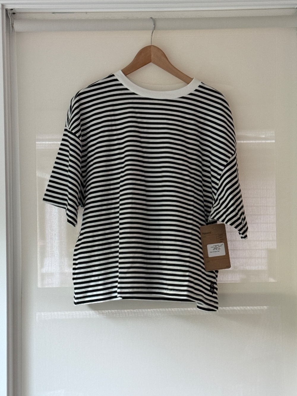 NWT FP Movement Free People Striped Boxy Cropped Tee Small - Picture 6 of 7